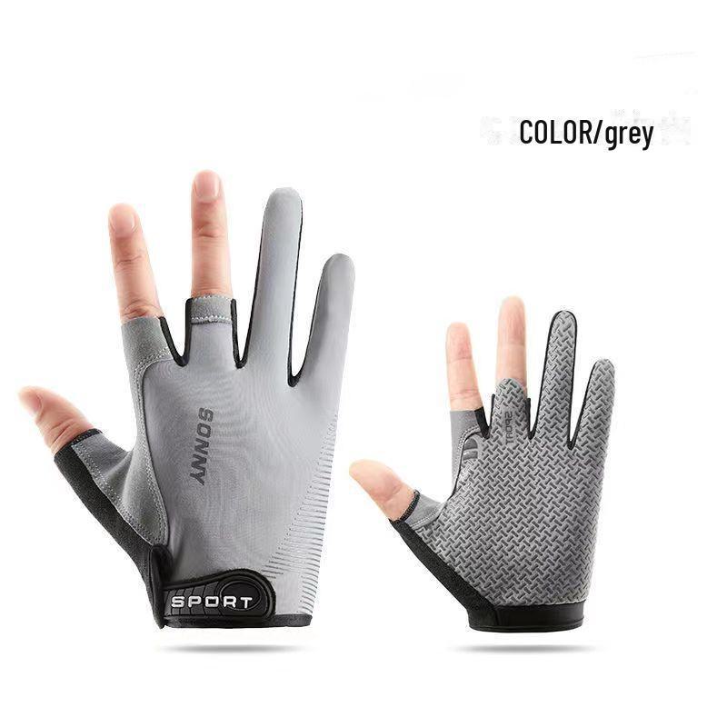 Перчатки для летней рыбалки: Защита от солнца, конструкция с тремя пальцами, нескользящая, противоударная, противопрокольная, износостойкая, не прилипающая приманка.