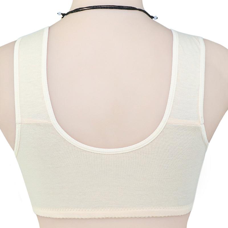 Нижнее белье с кружевным цветком и пуговицами спереди, женский бюстгальтер в стиле жилетки для людей среднего и пожилого возраста, большой размер, нижнее белье без стального кольца