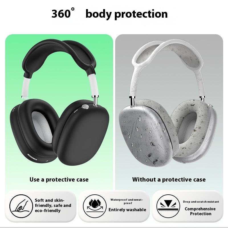 Силиконовый Защитный Набор для Наушников AirPods Max: Повязка, Амбушюры и Насадки на Уши. Защита от Царапин, Ударопрочный, Моющийся, Разноцветный Аксессуар
