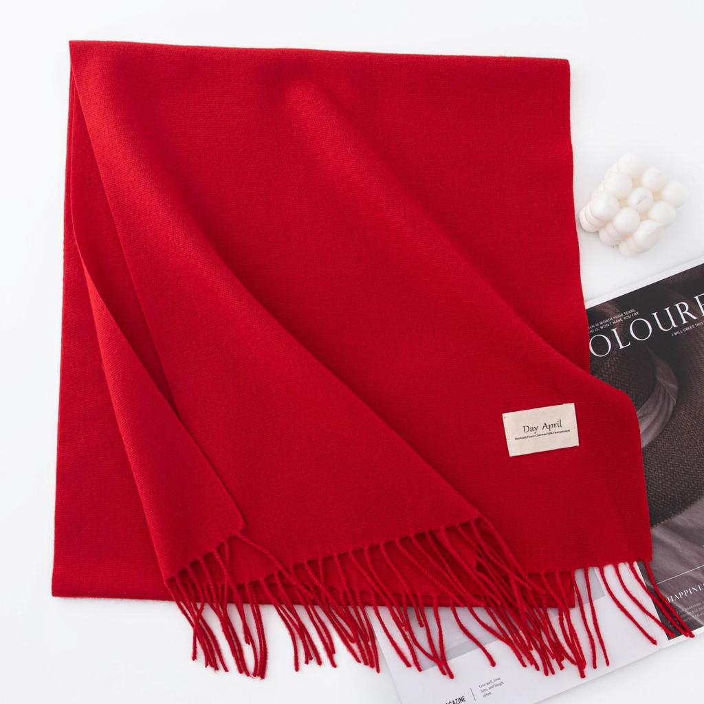Year of the Horse red scarf high-end shawl company annual meeting scarf celebration opening class reunion Chinese red scarf