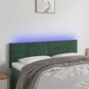 VidaXL LED Headboard Bedroom Furniture Double Bed Accessory Head of Bed Frame Interior Dark Green 3121803