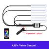 LED RGB Car Foot Ambient Light With USB Wireless Remote Voice Music APP Control Cigarette Lighter Car Footwell Lights