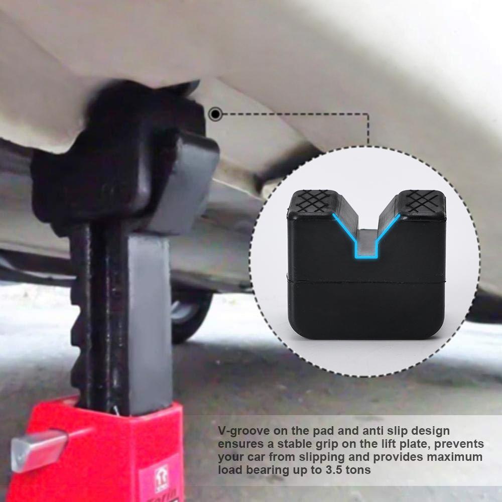 Квадратные универсальные автомобильные домкраты, подъемный автомобильный домкрат, инструмент, рейка с прорезями, напольный домкрат, защитный адаптер, резиновая прокладка, инструмент для ремонта и разборки
