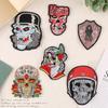 Embroidery Label Clothing Accessories Badge Badge Skull Ghost Head Patch Sticker Shoe and Hat Bag Accessories Cloth Sticker
