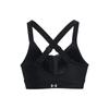 Under Armour Однотонный спортивный бюстгальтер с двумя бретелями на молнии, женское нижнее белье, черный 1374122-001
