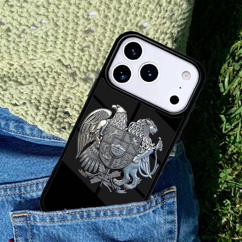 Armenia Albania Russia flag Emblem Phone Case Cover for IPhone 11 12 13 14 15 16e 17 Pro Max Coque for IPhone 17 Air
