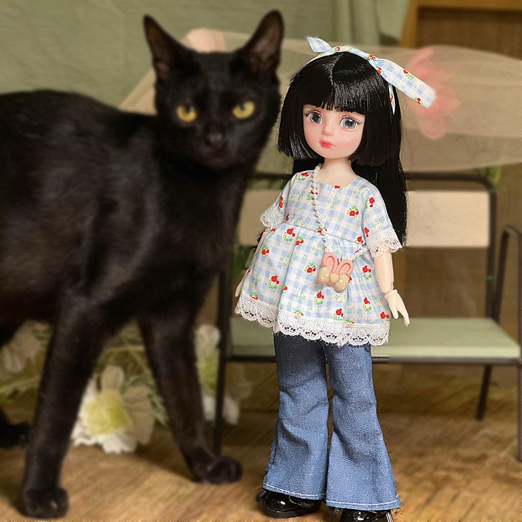 Платье для куклы Лоли Полный набор куклы с 20 шарнирами и расписанным вручную макияжем губ