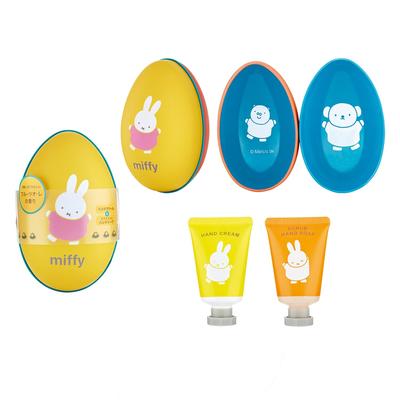 Miffy подарок для ухода за руками в сладком фруктовом аромате, аксессуар для рук в форме яйца, (крем для рук, мыло, банка, подарок, футляр)