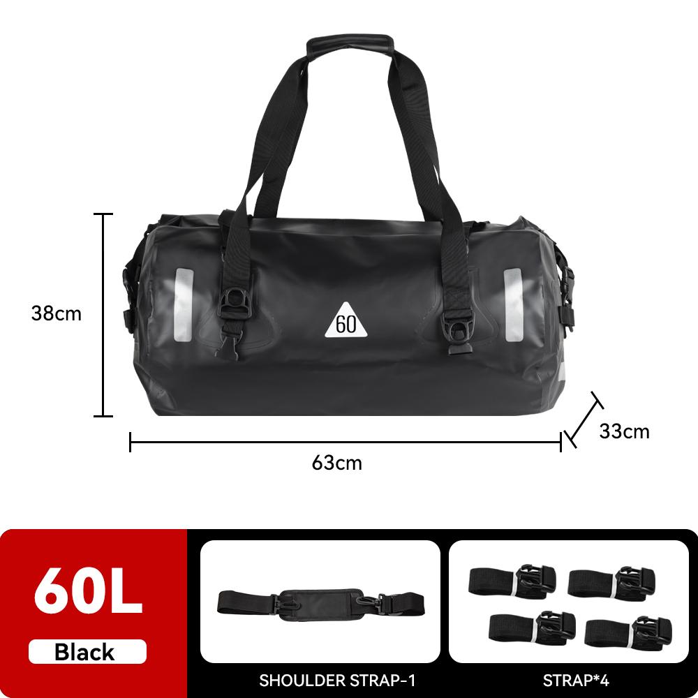 Сумка для мотоцикла Уличная ПВХ Сухая сумка Водонепроницаемая 40 л 60 л 80 л, На плечо, Сумка, Дайвинг, Плавание, Пеший туризм, Вождение, Дорожные наборы