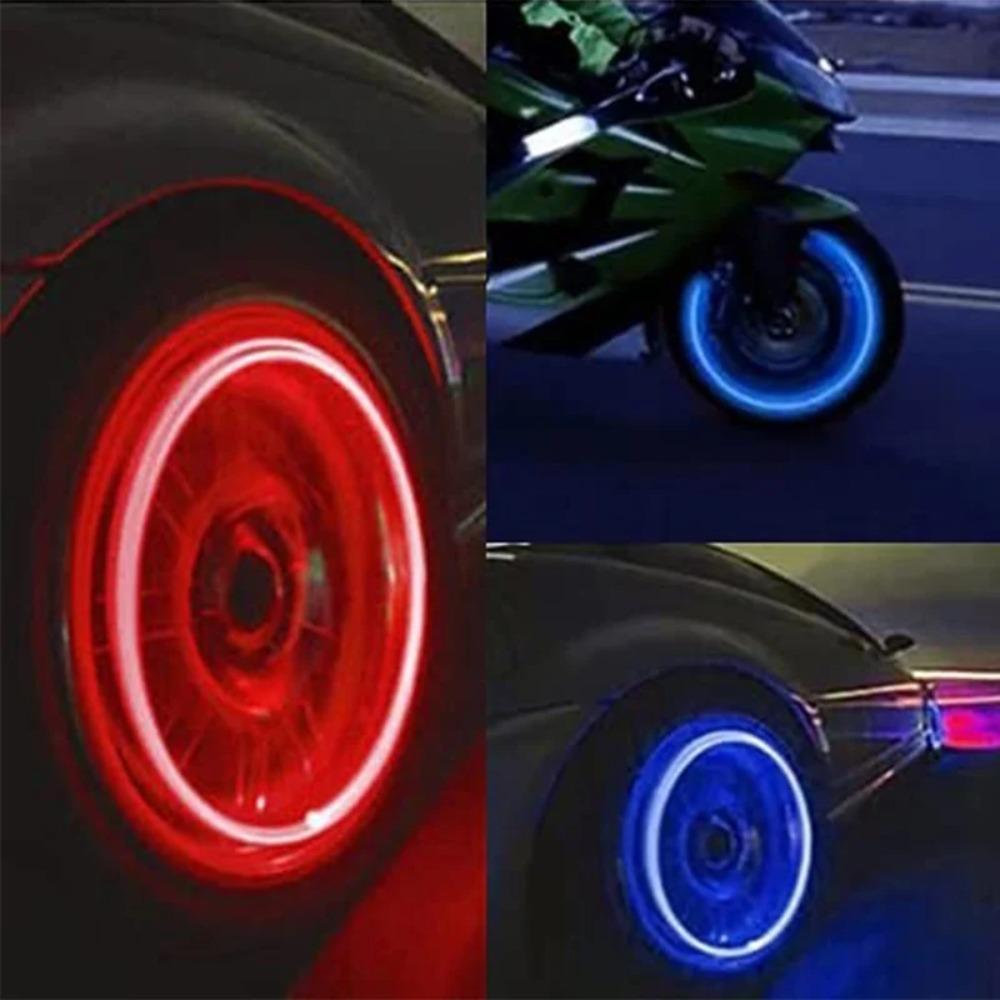 Durable Wheel Lights Waterproof Flashing Light Easy To Install Neon Light Bulb  Electric Vehicles