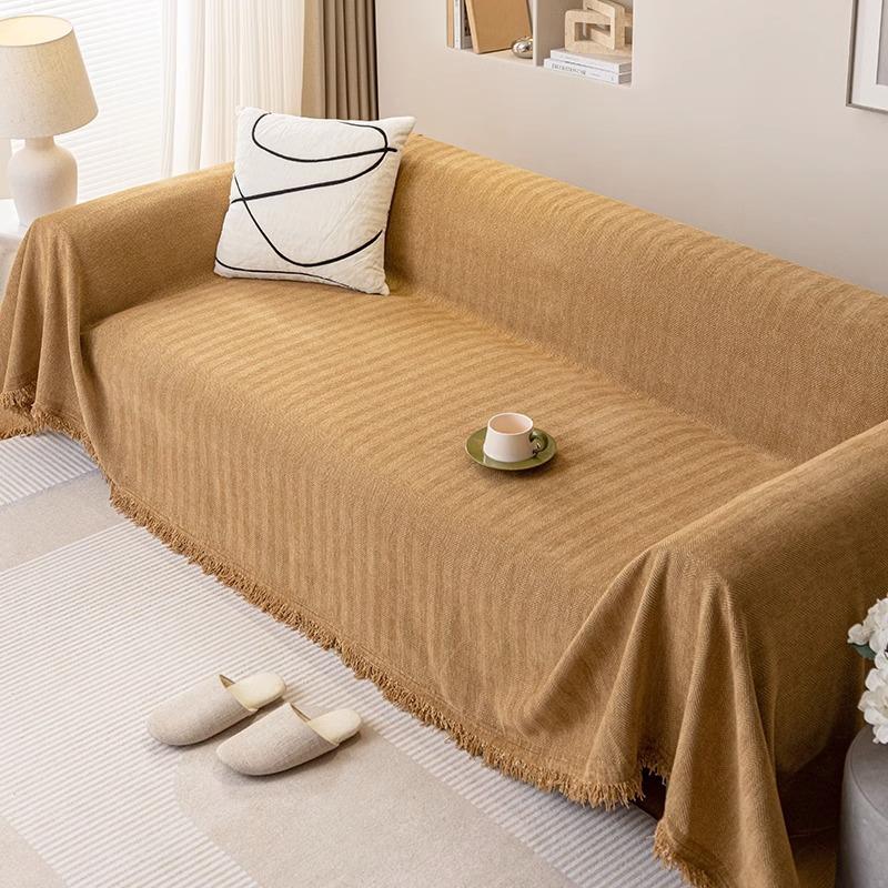 Плюшевый водонепроницаемый чехол для дивана Тедди, универсальный нескользящий чехол для дивана на четыре сезона, ткань с защитой от царапин, пылезащитный чехол