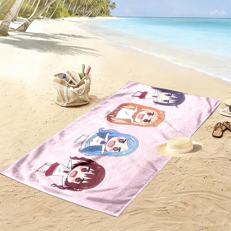 Himouto! Umaru‑chan Print Beach Towel, Large Soft Quick Dry Towel for Beach Camping Swimming