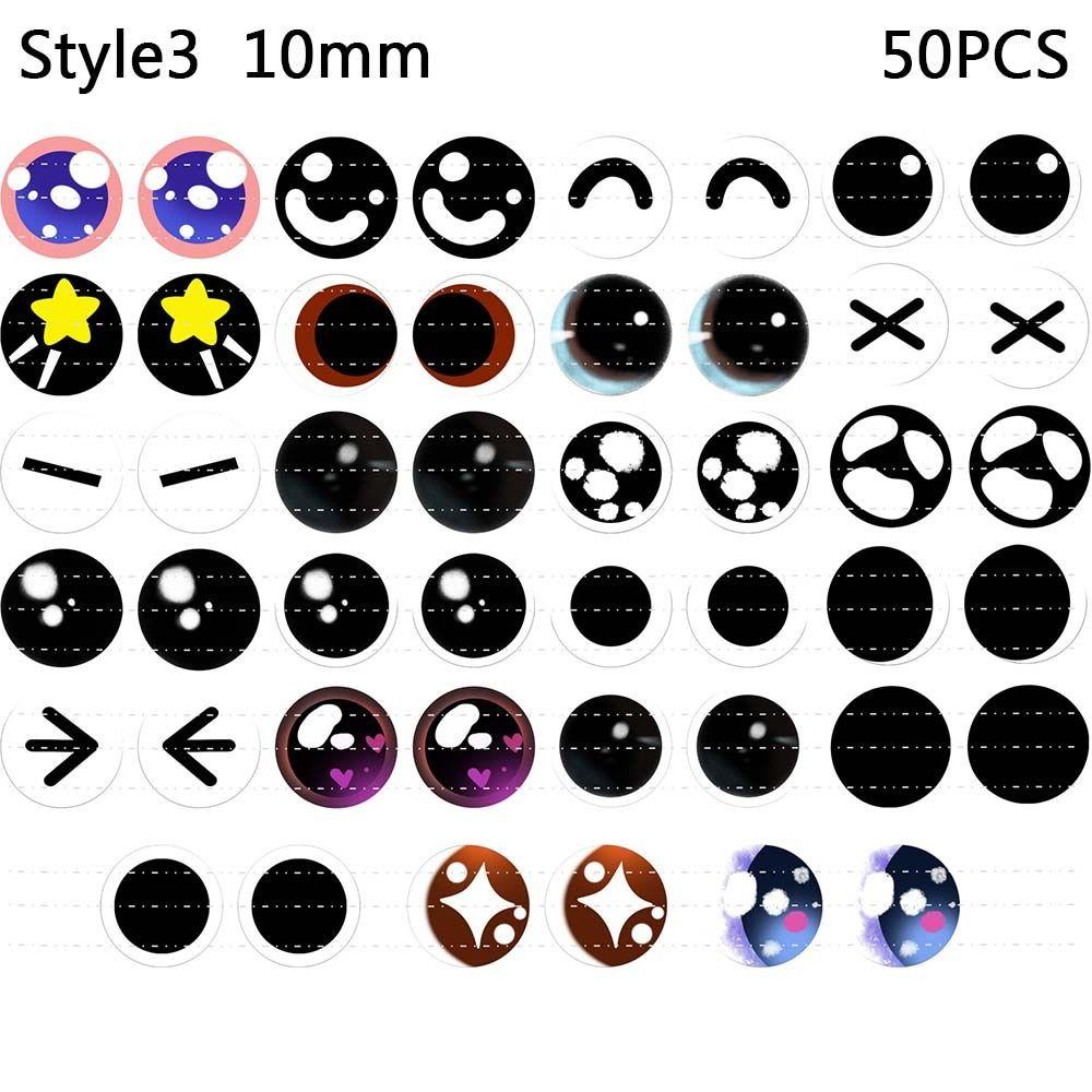 50 шт./25 пар Горячее время Аксессуары с драгоценными камнями Глаза животных Сделай сам Поделки Стеклянные глаза кукол Кукольные глазные яблоки