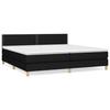 VidaXL Divan Bed with Mattress Black 200x200 Cm Fabric - Model 3140563
