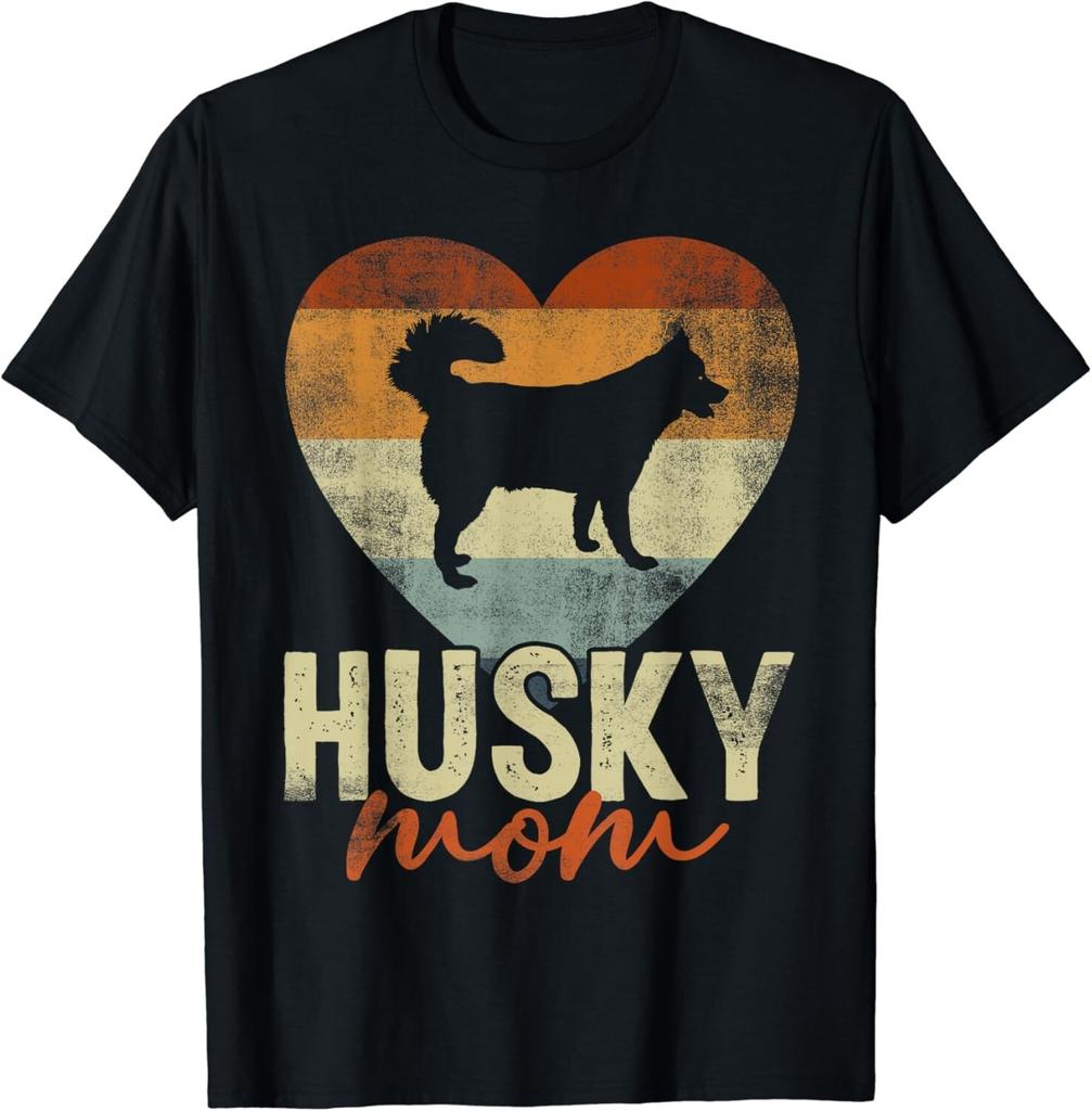 Vintage Husky Mom Dog Lover Mother's Day Gift Gift Unisex T-Shirt