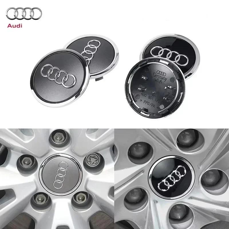 2026 Hot For 4GUFH Hub Caps 4pcs 60mm 61mm 68mm 69mm 4GUFH Hub Caps Car Wheel Center Caps For 4GUFH A1 A2 A3 A4 A5 A6 A7 A8 S3 S6 Q