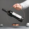 Nrodic Retro Circular Wine Rack Metal Wine Display Rack Bar Chic Champagne Rack Desktop Decoration Accessories