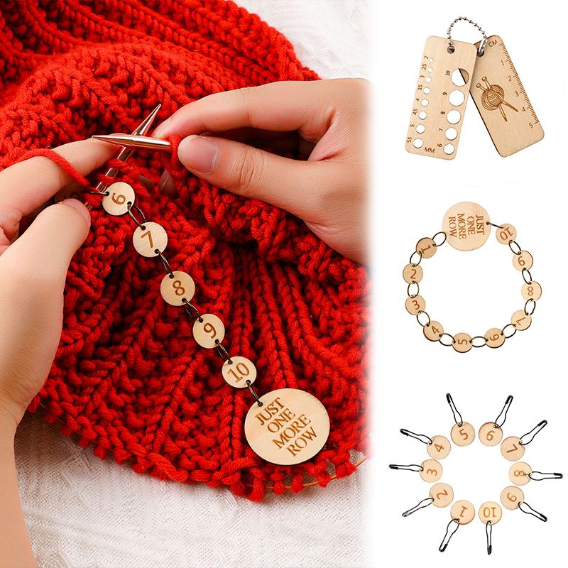 1 комплект линейки для вязания, калибр, маленькая пряжка, зажим для иглы, калибр для пряжи, аксессуары для трикотажной пряжи, 3 стиля