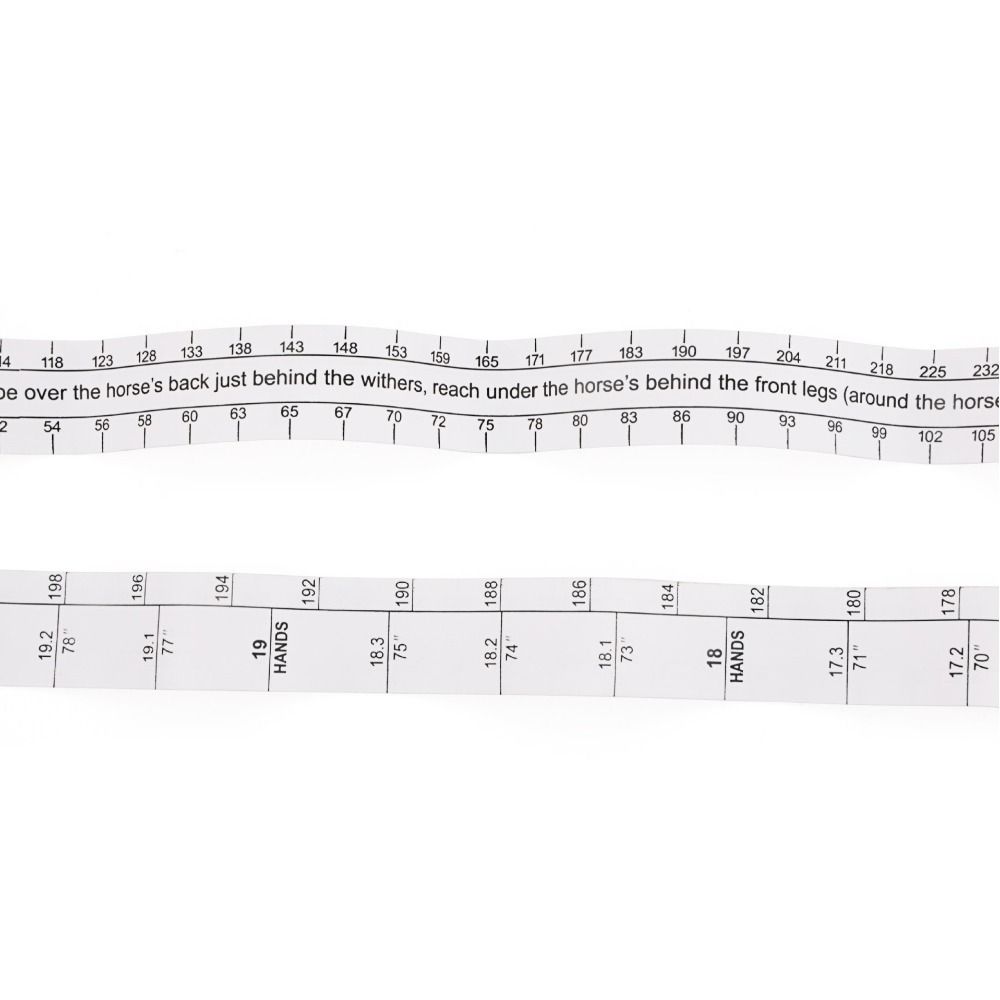 2.5 M Animal Weight Tape Farm Equipment Measure Bust Flexible Height Measuring Tape Pony