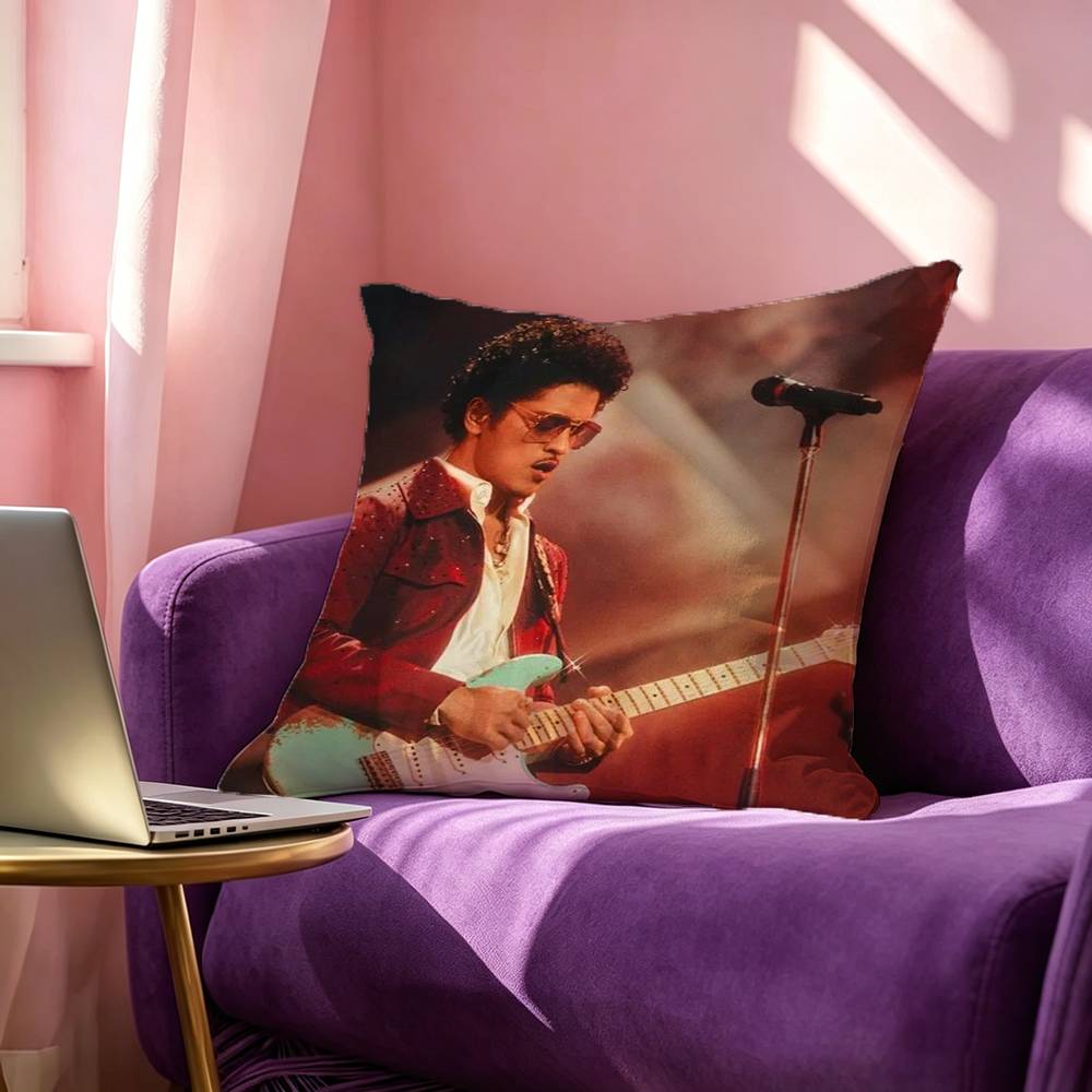 Singer BBruno MMars Square DoubleSided printed Pillow Case Bedroom Bedside Pillow Sofa Cushion Cover