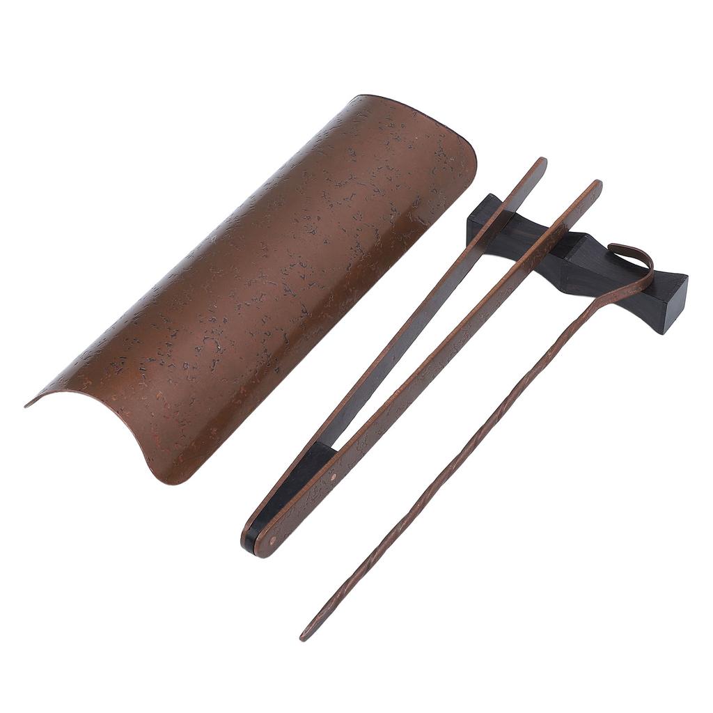 Чайный набор 4 в 1 Kungfu, медный совок для чая, зажим для чая, чайная ложка, набор китайских чайных принадлежностей, аксессуары для церемоний