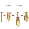Quick & Reliable Screws Gypsum Board Self Drilling Wall Anchors Screw Set Time Saving Solution 50/100pcs for Stable Fix