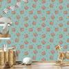 Wallpaper Tiny flowers sea, gray and orange 50x1000