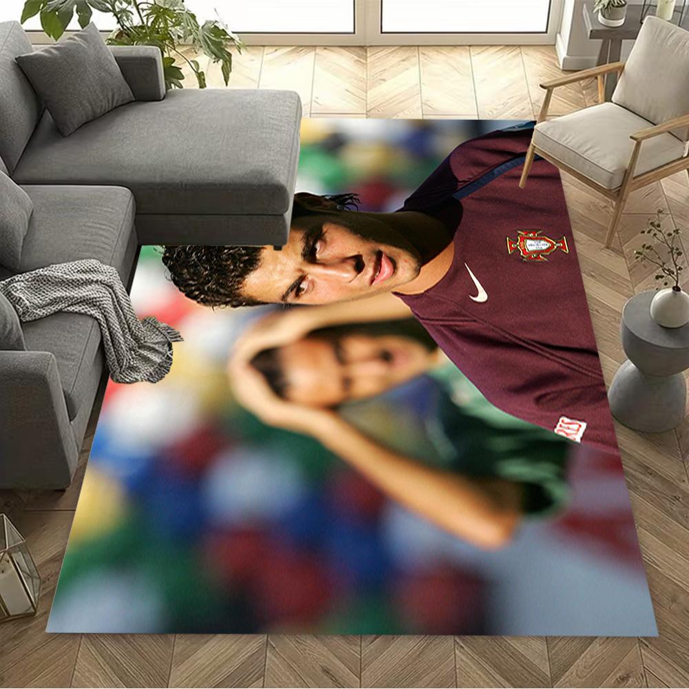 Ronaldo's Number Seven Jersey Floor Rug Office Rug Suitable for Dining Room Balcony Bedrooms Decorate room Anti-slip Rug Anime Office Decor