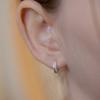 Lewe Clear Line Hoop Earring