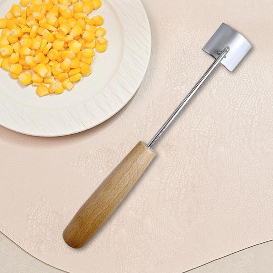 Овощечистка для кукурузы из нержавеющей стали, молотилка для кукурузы в початках, эргономичная ручка, инструмент для быстрого удаления зерен кукурузы для кухни, барбекю