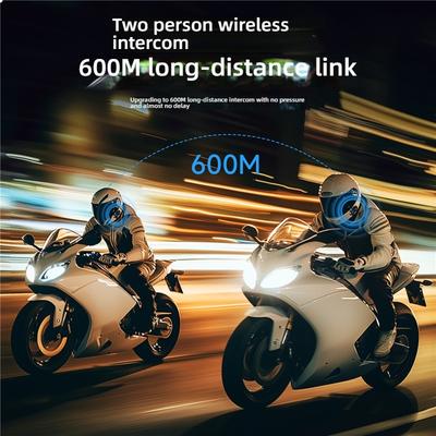 Мотошлем Наушники Bluetooth 5.0 HD Запись Водонепроницаемая Двусторонняя Связь