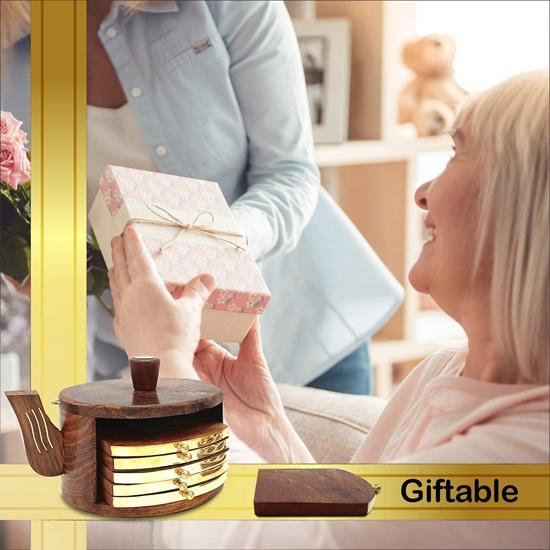 Деревянные подставки в форме чайника для чашек, кофейных кружек, пивных банок, бокалов для бара или стаканов