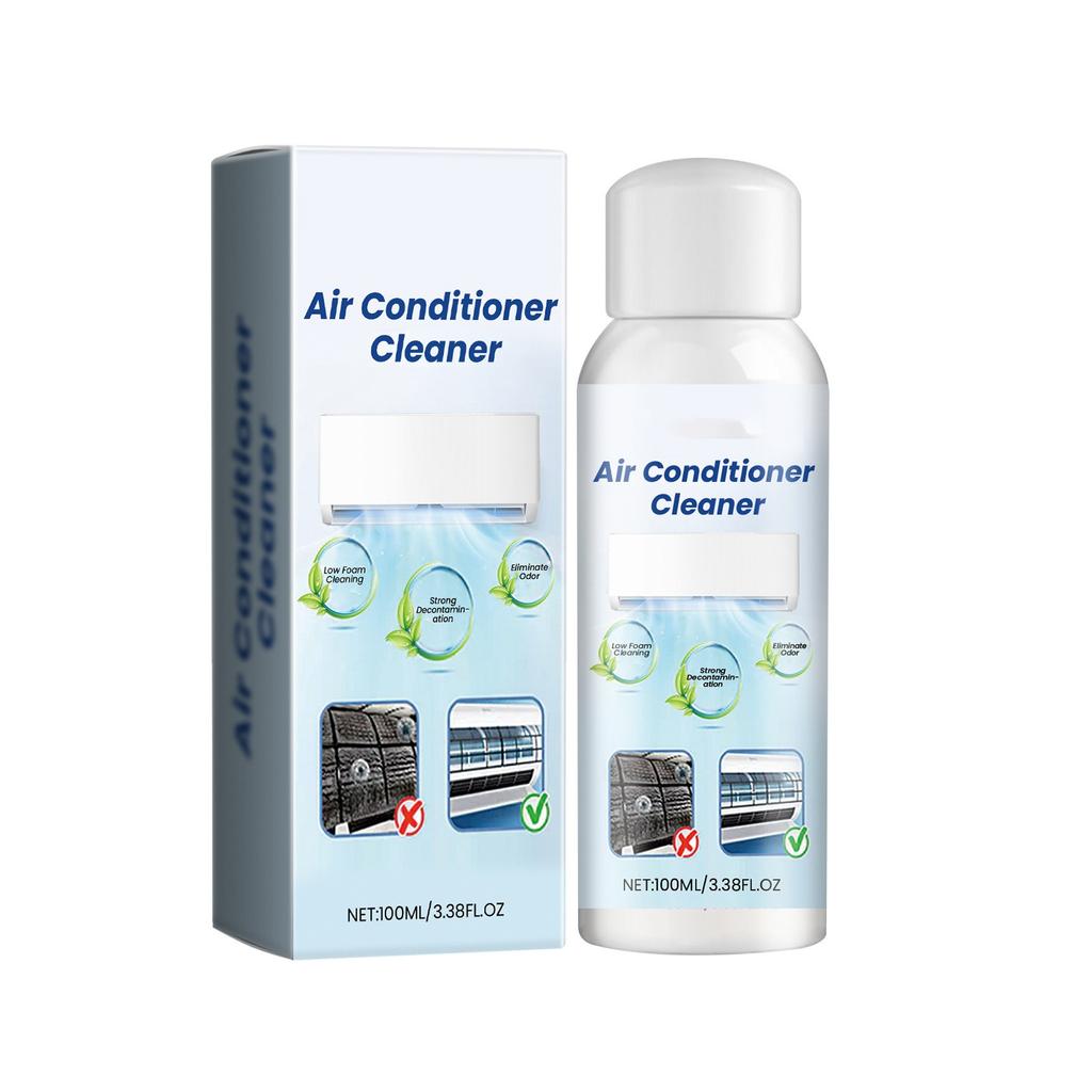 Очиститель кондиционера, специальный очиститель для очистки кондиционера, пенный очиститель для внутренних частей бытового кондиционера, 100 мл