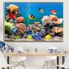 Golden Yellow Fish Marine Animal Oil Painting Living Room Room Decor Canvas Undersea Landscape Painting Poster Wall Art Picture