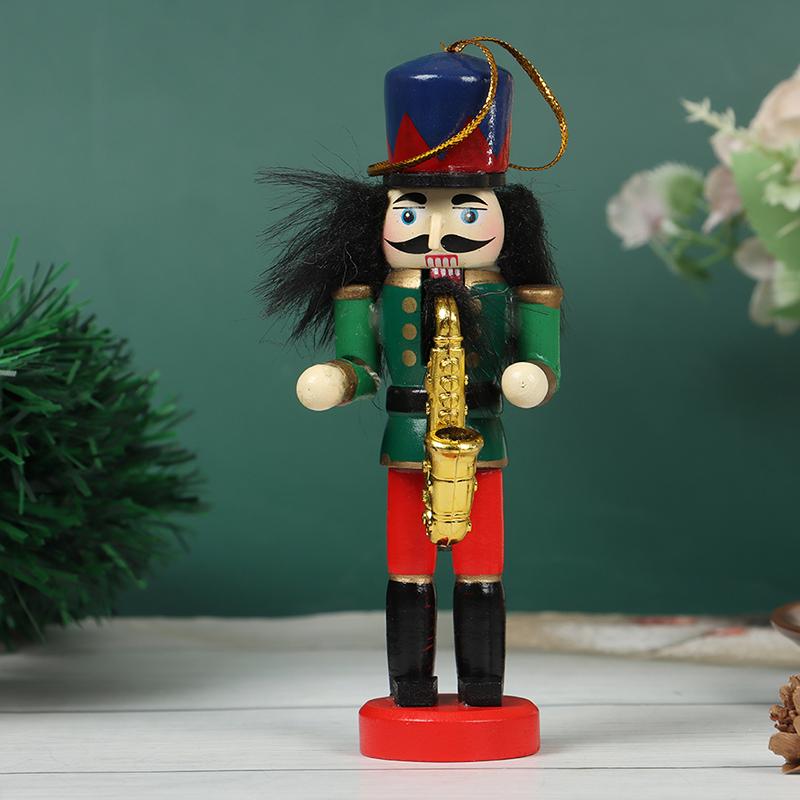 12 см деревянный Щелкунчик солдатик декор детская кукла веселое рождественское украшение