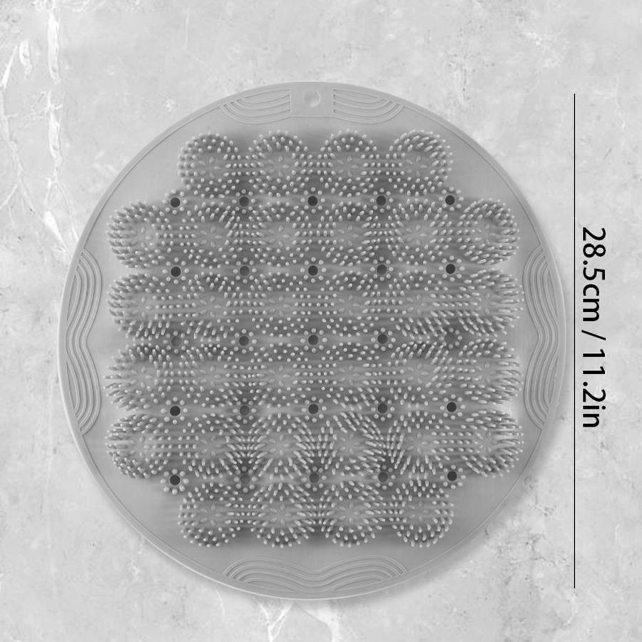 Коврик-скребок для ног для душа с нескользящими присосками, Силиконовые коврики-скребки для ног, Настенные скребки для спины для душа, Массажная подушка