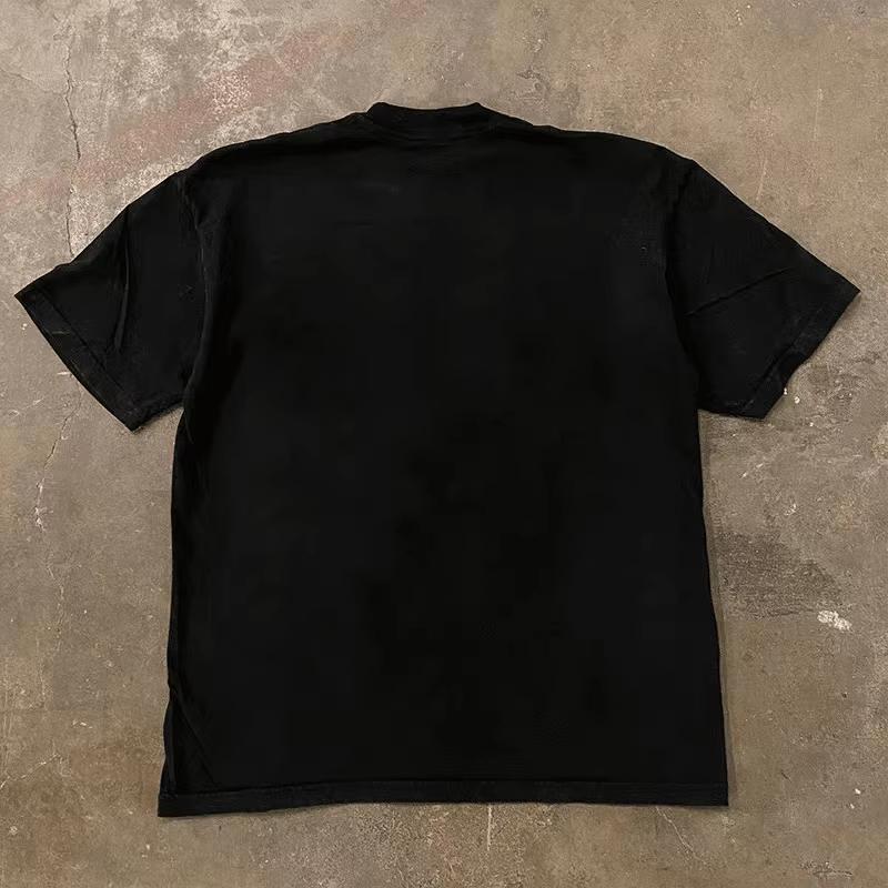Футболка Ins CS2 Fun Creative Loose Cotton Crewneck Top Half Sleeve Men Clothing Fashion 100% Cotton Free Tops Airy Tee