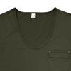 Men's New Summer V-Neck T-Shirt, Solid Color Thin Short Sleeve Tee With Chest Pocket, European American Plus Size Casual Tops for Men