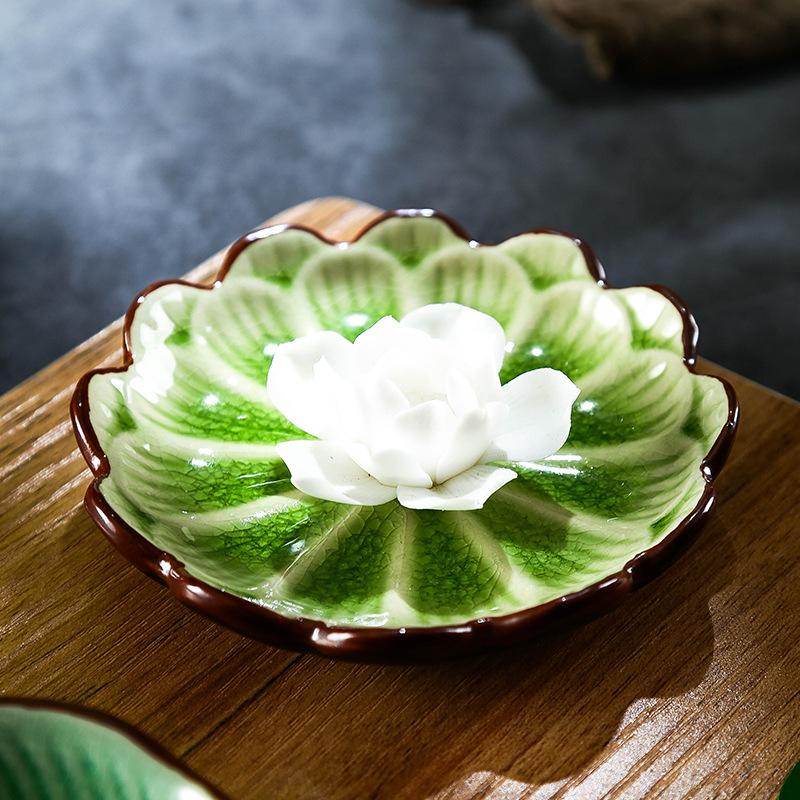 Crack Glaze Ceramic Small Dish Japanese Home Restaurant Vinegar Dish Seasoning Dip Dish Sushi Sauce Dish Cold Dish Snack Dish