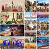 Vintage Plaque City View License Plates Paris London New York Metal Tin Signs For Garage Bar Pub Clubs Home Wall Decor 6X12 Inch