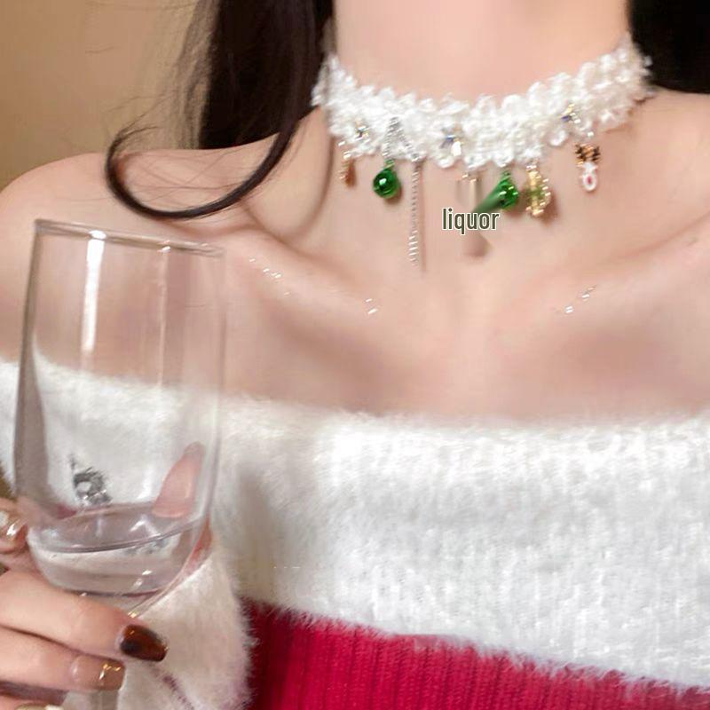 Титановое ожерелье «Рождественская елка»: Элегантная длинная цепочка-свитер для женщин - Уникальный нишевый дизайн