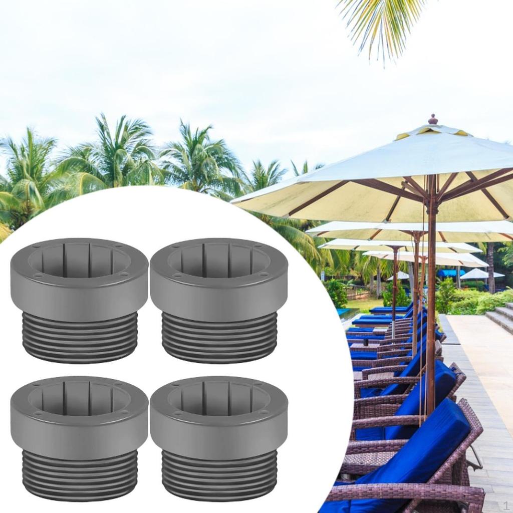 4 Pack Pool Umbrella Stabilizer Inserts for 1.75inch Deck Opening