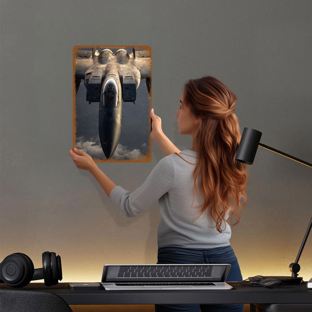 F15 Eagle Sign Airplanes Poster Bathroom Decor Custom Metal Tin Signs for Wall Art Decoration Things for Room Design Coffee Bar