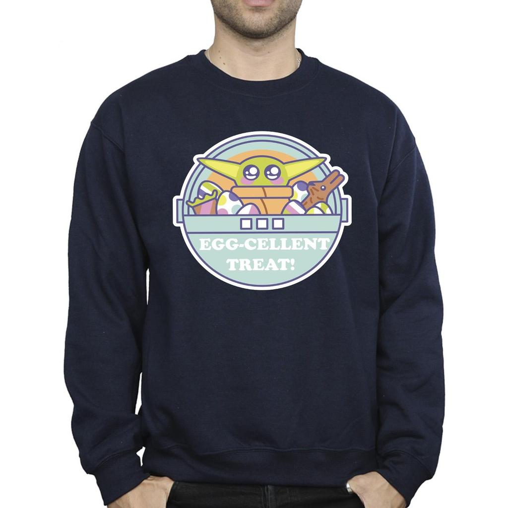 Star Wars Mens The Mandalorian Eggcellent Easter Sweatshirt
