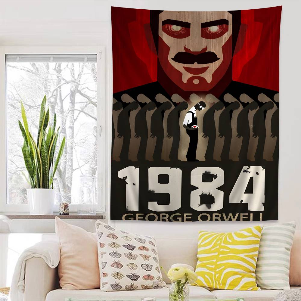 1984 Джордж Оруэлл Фильм Мультфильм Гобелен Домашний Декор хиппи богемский декор гадание Домашний Декор
