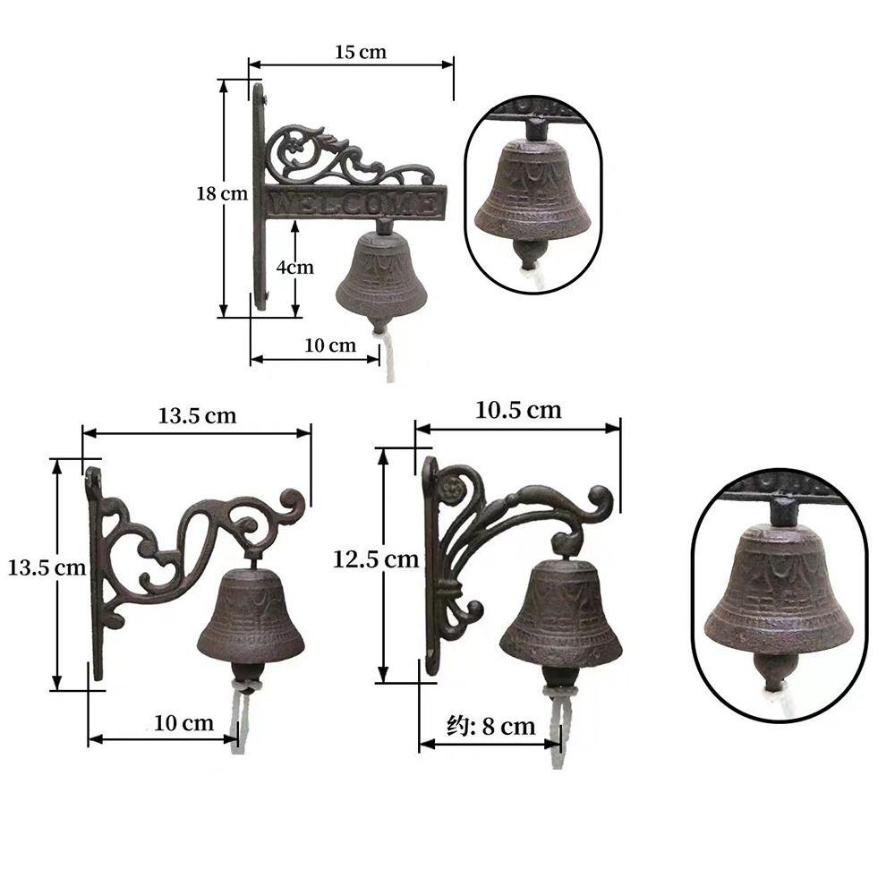 Antique Outdoor Bell Wall Hanging Bell Retro Doorbell Vintage Doorbell Decorative Bell Yard Decor