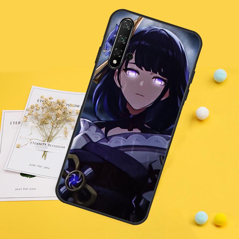 Genshin Impact Raiden Shogun For Huawei Nova Y70 Y90 Y60 Y72 Y61 Y91 12s 12i 11i 7i 8i 9 10 SE P60 Pro P30 P40 Lite Case