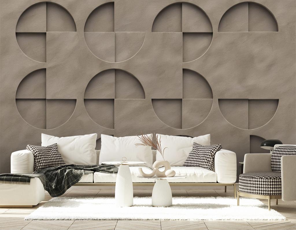 Wallpaper Circles Abstraction 3D