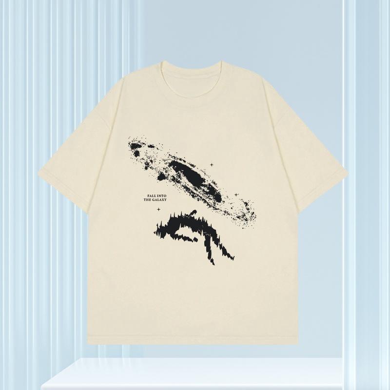 Футболка Fallen Space Abstract Design Foundation универсальная легкая роскошная мужская из чистого хлопка с короткими рукавами летняя уличная футболка