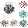 Home Party Supplies 9mm 10Pcs Exquisite Jewelry Accessories for Earring Making DIY Necklace Bracelet Handmade Material Alloy Crystal Spacer Beads